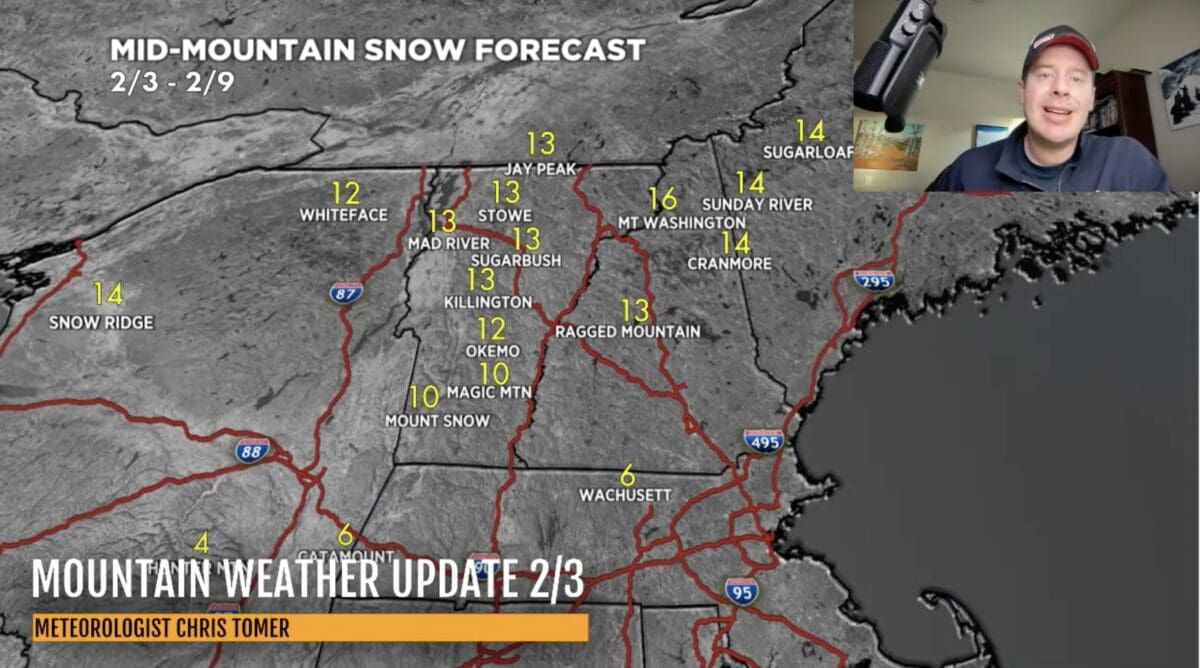 Chris Tomer Mountain Weather Update.